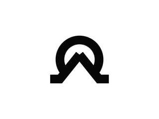 minimal mountain line logo design