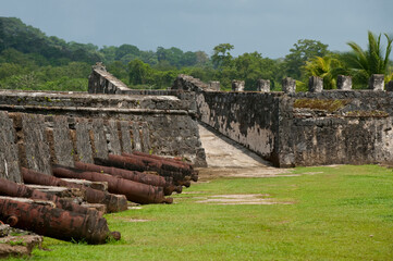 Fort of San Jerónimo de Portobelo ( XVII Century), Portobelo, Panama, Central America - stock photo