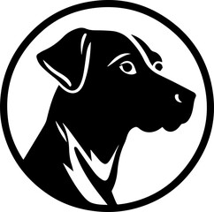 Dog circle icon