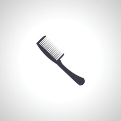 Comb isolated icon. Comb isolated icon.
