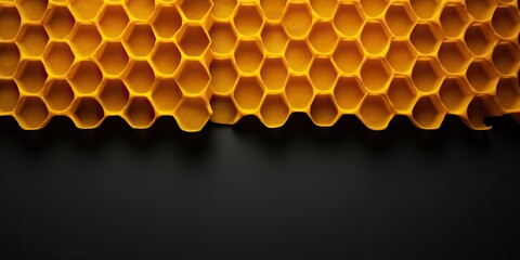 AI Generated. AI Generative. Hexagon honeycomb  texture background nature manvas mockup design wax decoration. Graphic Art
