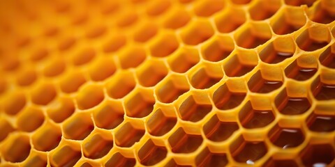 AI Generated. AI Generative. Hexagon honeycomb  texture background nature manvas mockup design wax decoration. Graphic Art