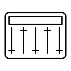 Audio Control Line Icon
