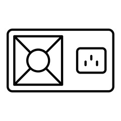Computer Supply Line Icon