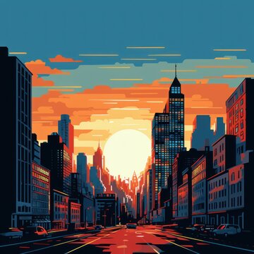  Cityscape Vector