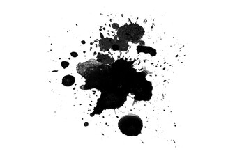 Abstract splatter black color background. illustration design.