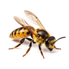 bee on white background