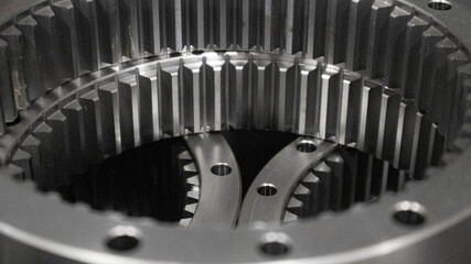 close up of a gears