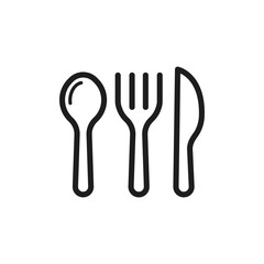 cutlery icon, restaurant icon