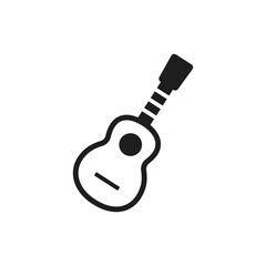 guitar icon vector logo template