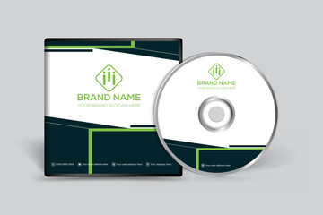 Abstract black color CD cover design