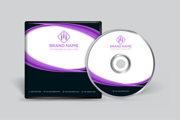 Black shape CD cover design