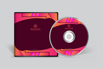 Flat design minimal CD cover design