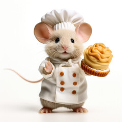 Mouse baker; isolated on white background