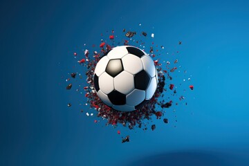 Flying pixel soccer ball