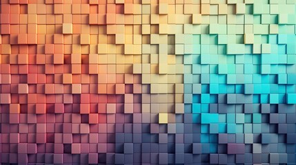 Fototapeta premium Abstract multicolored mosaic