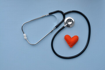 estetoscópio medico com coração, dia internacional da saúde
