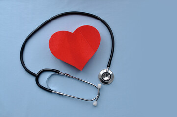estetoscópio medico com coração, dia internacional da saúde