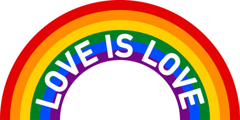 Obraz premium 虹 （LOVE IS LOVE） / LGBT / LGBTQ 