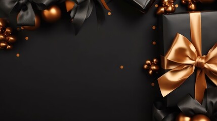 Black Friday, background, sale, banner. Generative AI