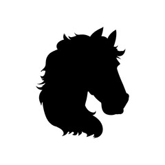 Horse head silhouette