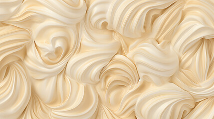 Creative sweet cream banner, crumble mixture waves swirl