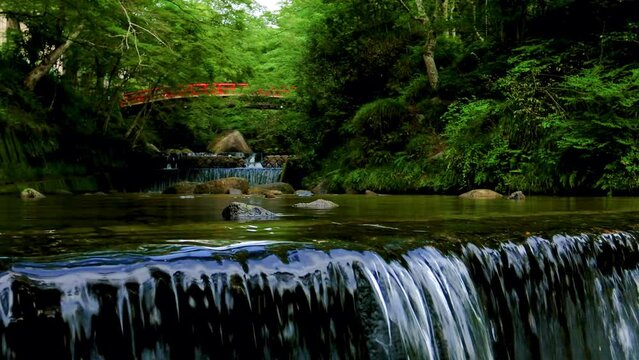 夏には岩屋堂公園を流れる川のせせらぎ fix 23sec 