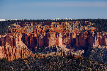 Rock formations and hoodoo’s in Bryce Canyon National Park in Utah during spring.
