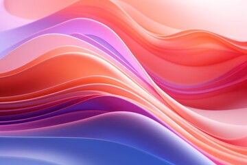 Fototapeta premium Background from abstract pastel waves. AI generated