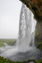 Seljalandsfoss waterfall, beautiful waterfall in Southern Iceland