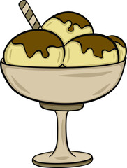 ice cream hand drawn 