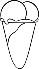 ice cream hand drawn 