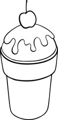 ice cream hand drawn 