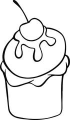 ice cream hand drawn 