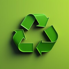 an icon showing a recycle, 