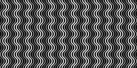 Wavy simple lines. Stripes going one after another. Minimal and endless patern. For the interior, packaging, pillows, cups, notebooks, wallpapers.