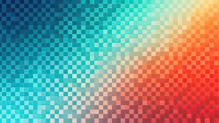 Fototapeta premium Pixel pattern, abstract background. Web banner with copy space. Generative AI