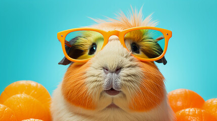 Funny And Colorful Guinea Pig