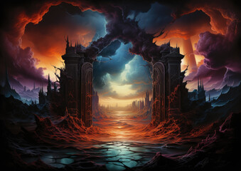 Fototapeta premium Magical gateway (AI)