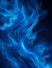 Fototapeta premium Abstract Background with Mesmerizing Blue Flames