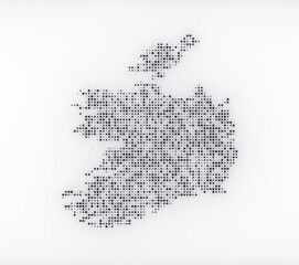 Map of Ireland on a white background