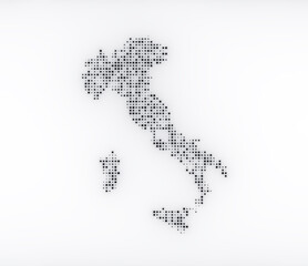 Map of Italy on a white background