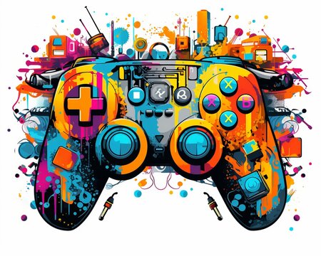 recommend clip art: Gaming Joystick Abstract art