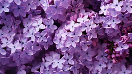 Fototapeta premium Background with lilac flowers close view. Created with Generative Ai technology.