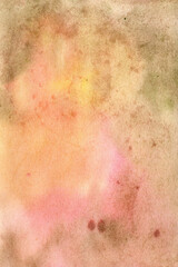orange hand-drawn watercolor background