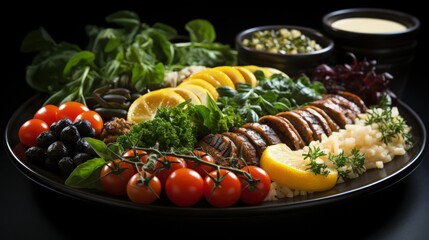 A delicious plate of vegan food as an alternative for meat 4