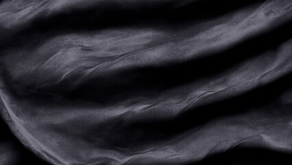 Fototapeta premium Black Silk Fabric Background