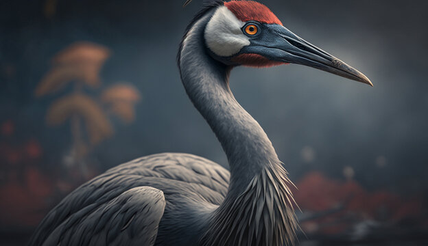Crane bird beautiful sarus nature dreamstime photography image AI generated art