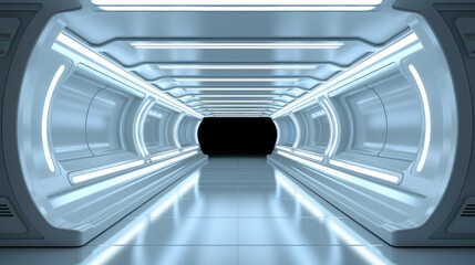 Obraz premium Futuristic Minimalist Framed Art Mockup