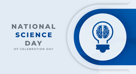 Fototapeta premium National Science Day Celebration Vector Design Illustration for Background, Poster, Banner, Advertising, Greeting Card